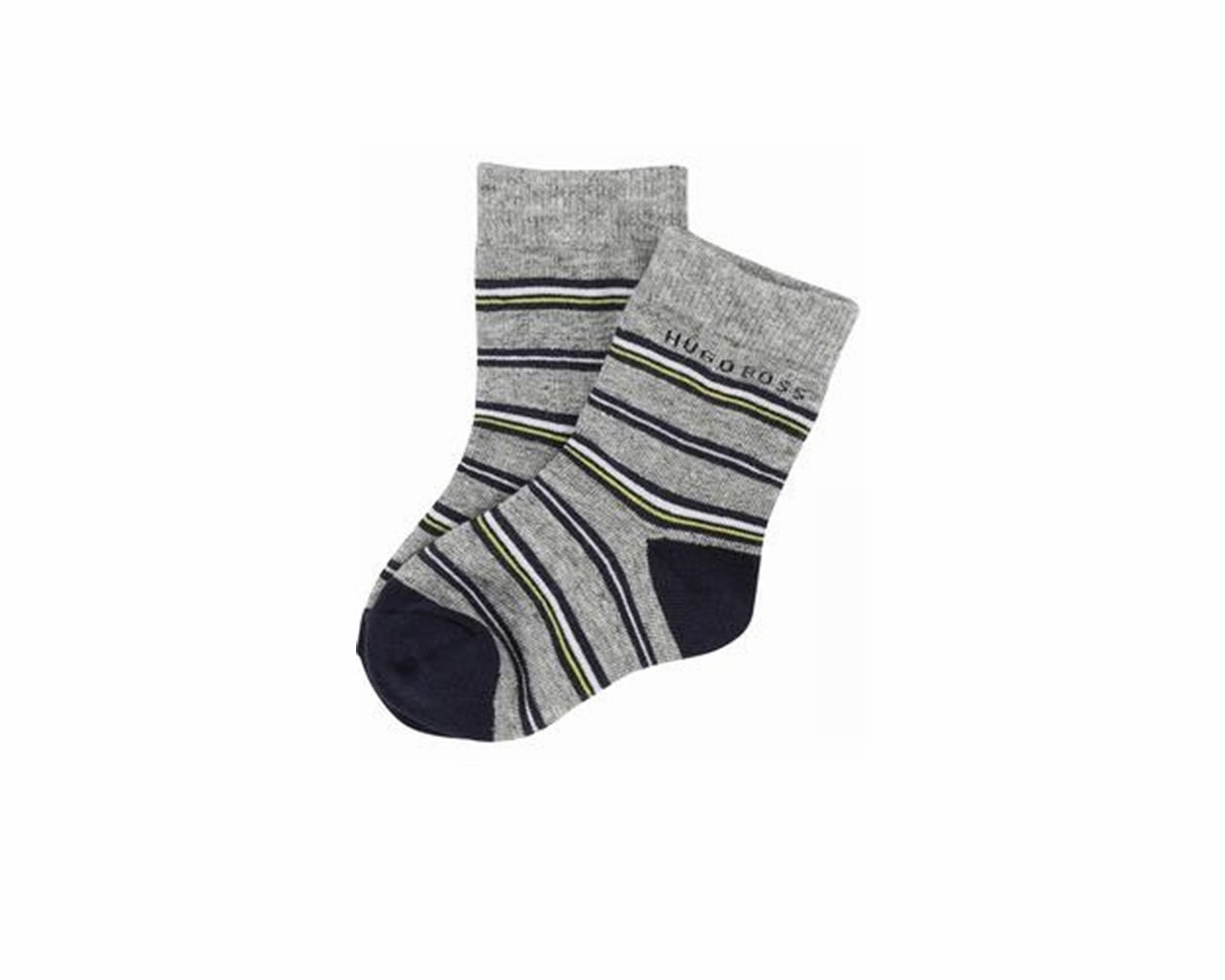 Hugo Boss Baby's J00080 M01 Two Pair Pack Socks Grey White