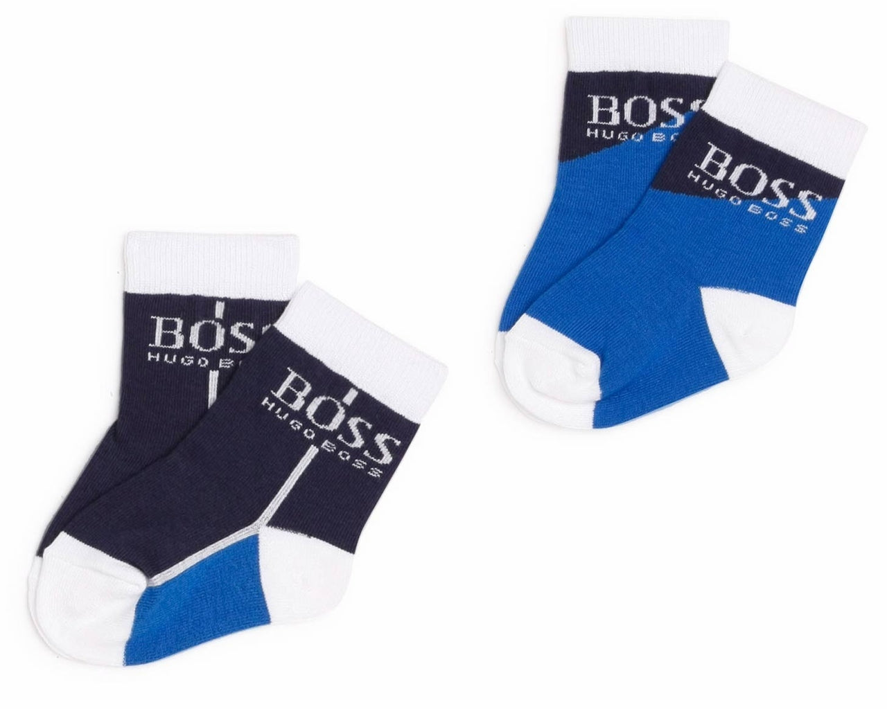 Hugo Boss Baby's J00093 787 Two Pair Pack Socks Navy Blue