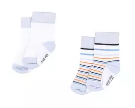 Hugo Boss Baby's J90135 V11 Two Pair Socks Pack Blue White