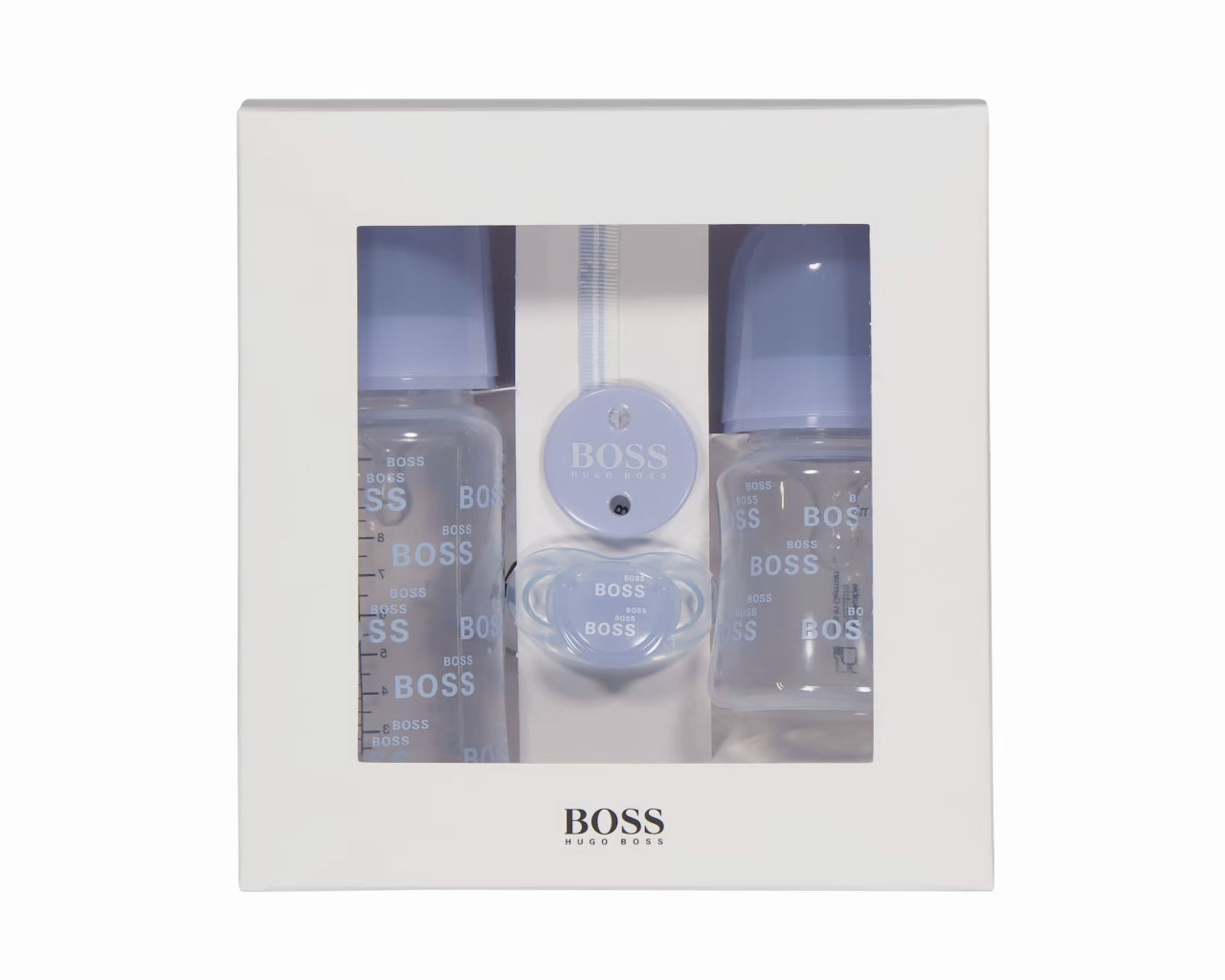 Hugo Boss Baby's J9K146 771 Two Bottle Dummy Boxed Set Blue