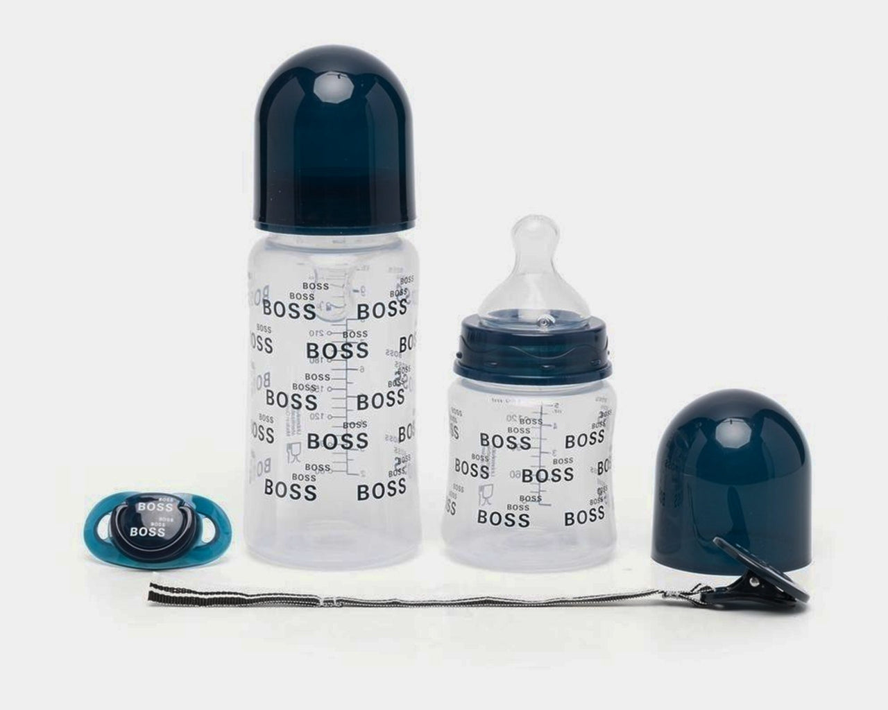 Hugo Boss Baby's J9K146 849 Two Bottle Dummy Boxed Set Navy