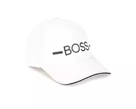 Hugo Boss Boy's J21247 10B Baseball Cap White