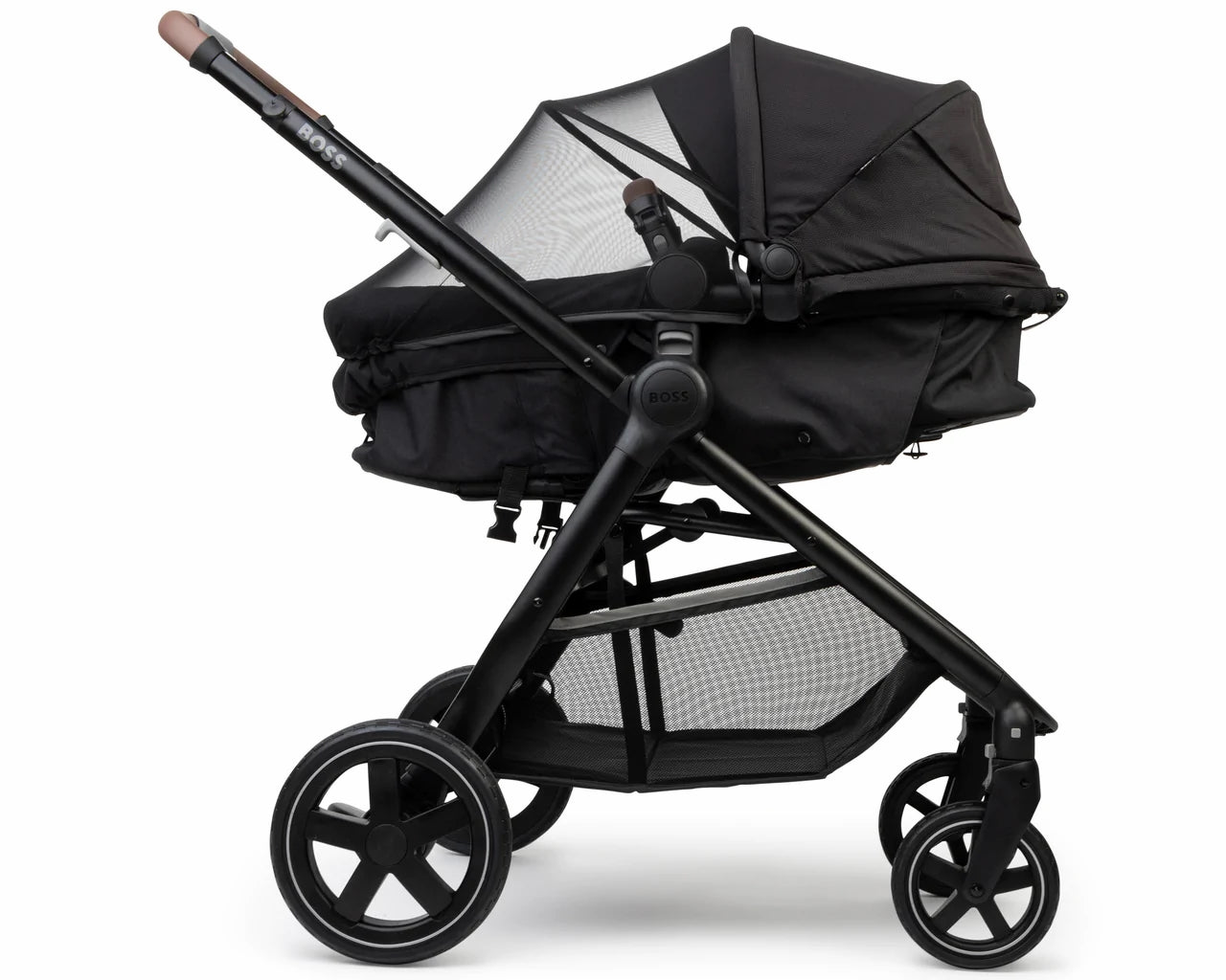 Hugo Boss J90258 09B Two In One Compact Stroller Black Pram