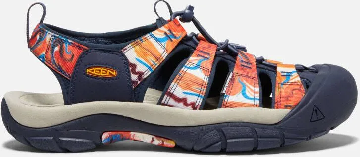 Keen Men's Newport X Outdoor Afro Sandals Size 11.5 In Groovy Orange Navy