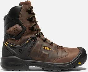 Keen Men's Waterproof Dover 8 Boot (Carbon-Fiber Toe) Size 11.5 Wide In Dark Earth Black