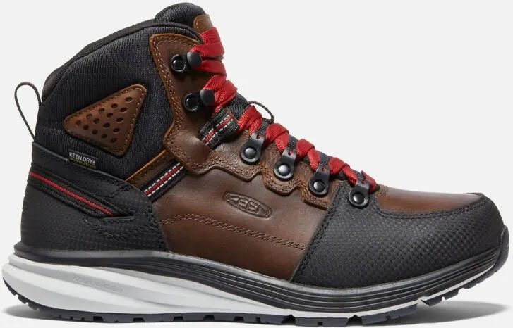 Keen Men's Waterproof Red Hook Boot (Soft Toe) Size 10.5 Wide In Tobacco Black