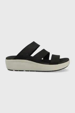 Keen suede sliders women's black color