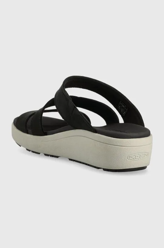 Keen suede sliders women's black color