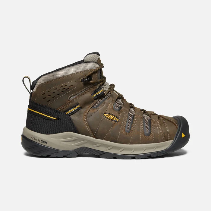 Keen Utility Flint Mid II Waterpoof Steel Toe Work Boot- Cascade Brown