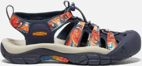 Keen Women's Newport X Outdoor Afro Sandals Size 10.5 In Groovy Orange Navy