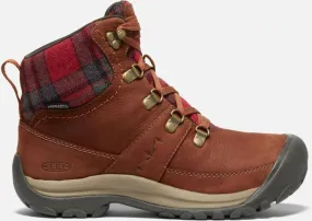 Keen Women's Waterproof Kaci III Winter Boot Size 10.5 In Tortoise Shell Red Plaid