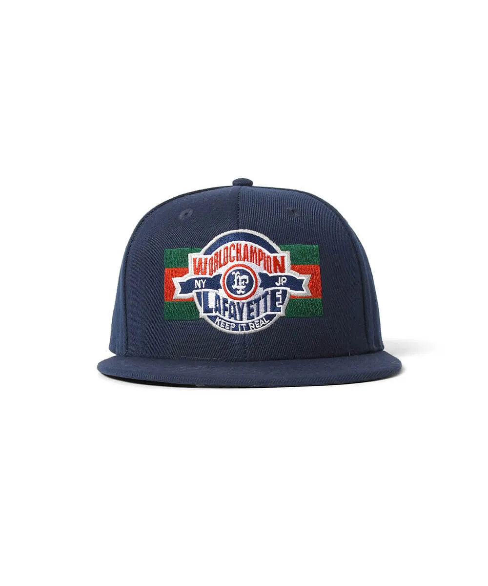 Lafayette LF Champion Emblem Logo Snapback Cap Navy