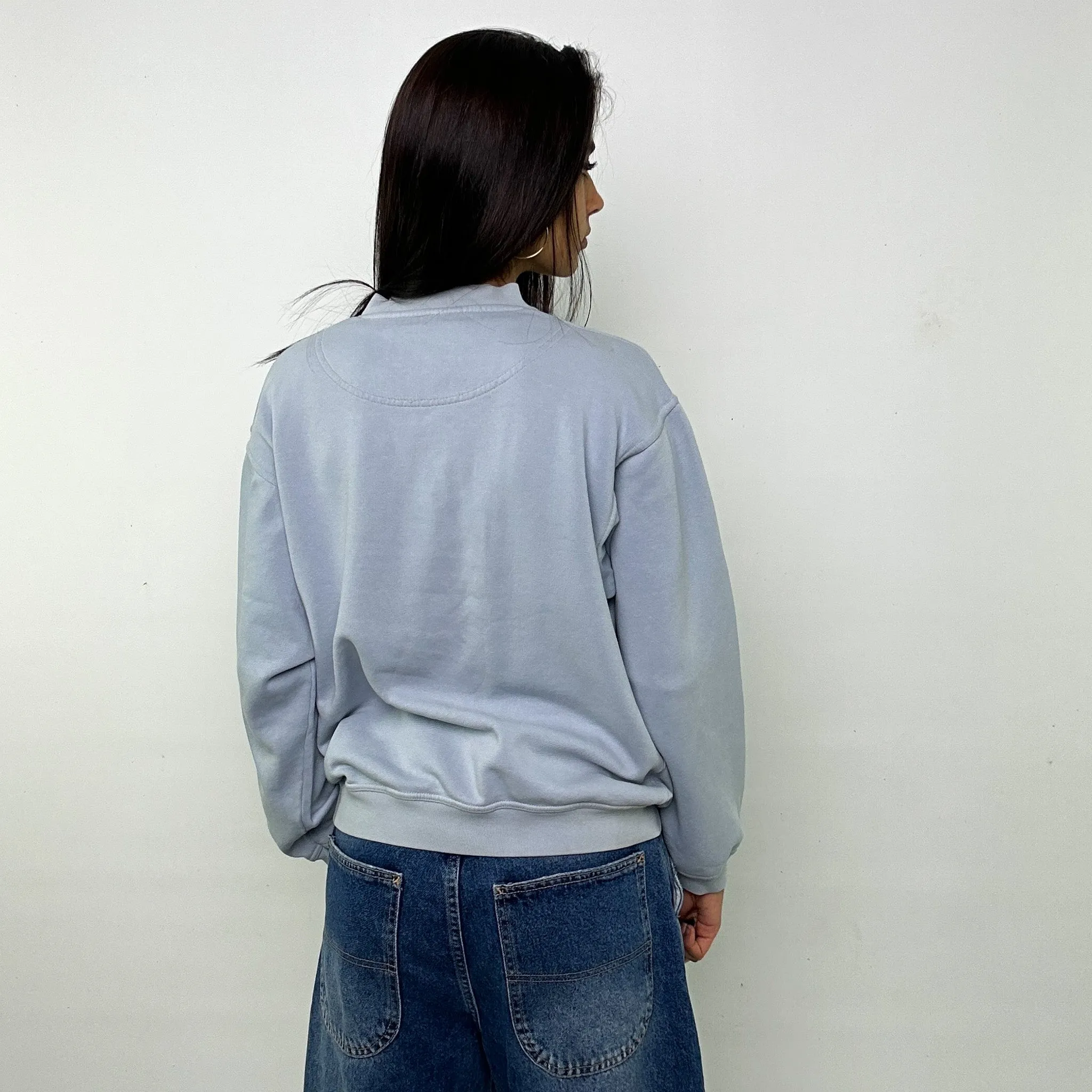 Light Blue 90s Champion Spellout Sweatshirt (M)