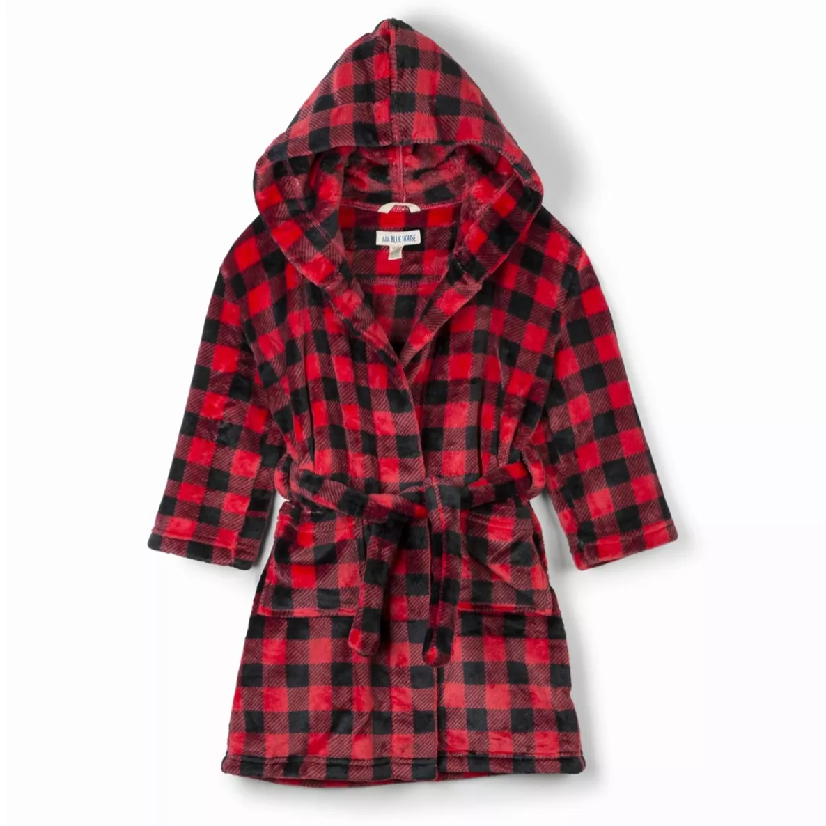 Little Blue House Buffalo Plaid Fleece Robe