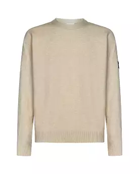 Maglione Uomo Calvin Klein Lycra Blend Comfort Fit Sweater Fog