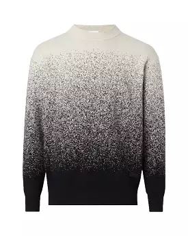 Maglione Uomo Clavin Klein Ombre Jacquard Sweater Nero