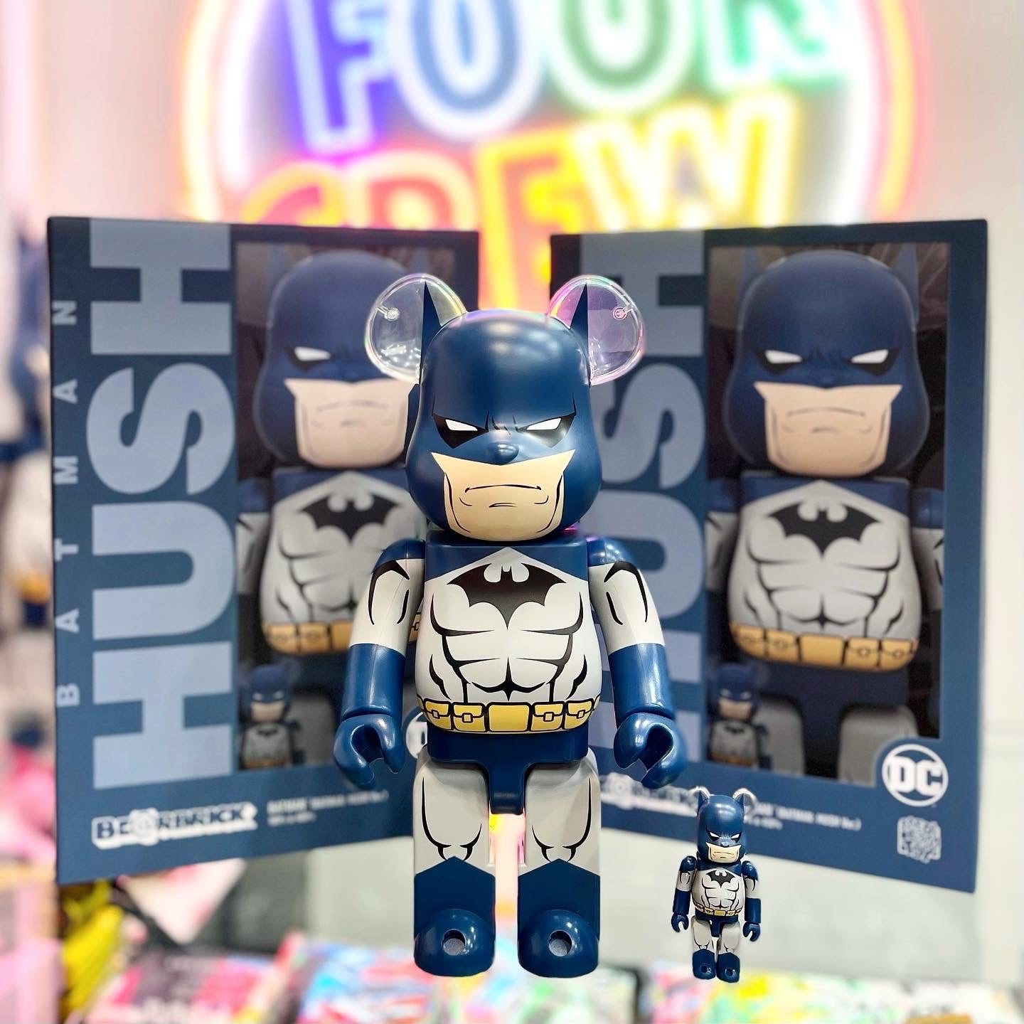 MEDICOM BEARBRICK DC Batman Hush Version 400% + 100%