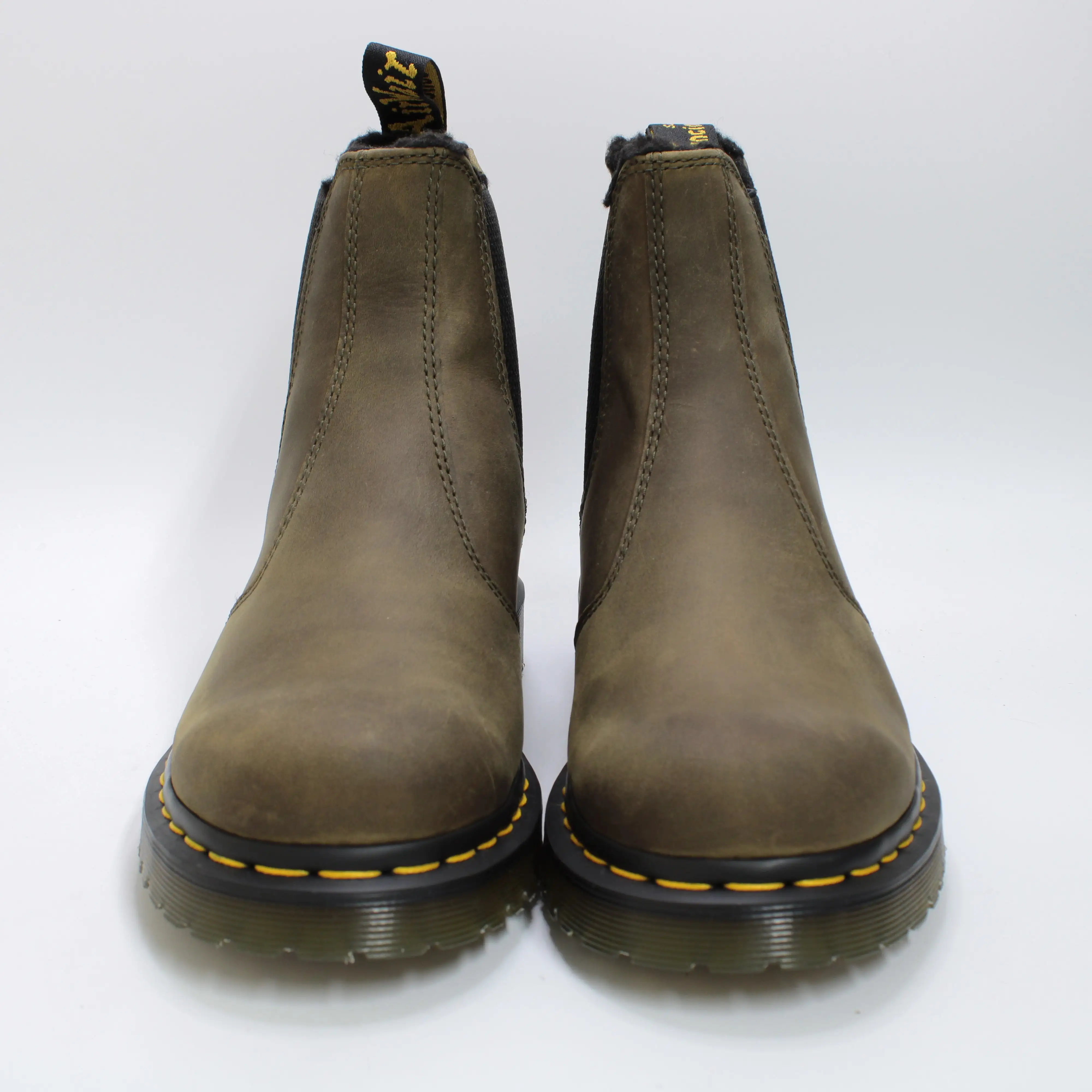 Mens Dr. Martens 2976 Chelsea Boots Olive