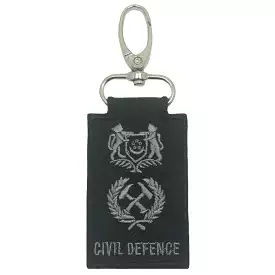 MINI SCDF RANK KEYCHAIN - BLACK FOLIAGE DEPUTY COMMISSIONER (DC)