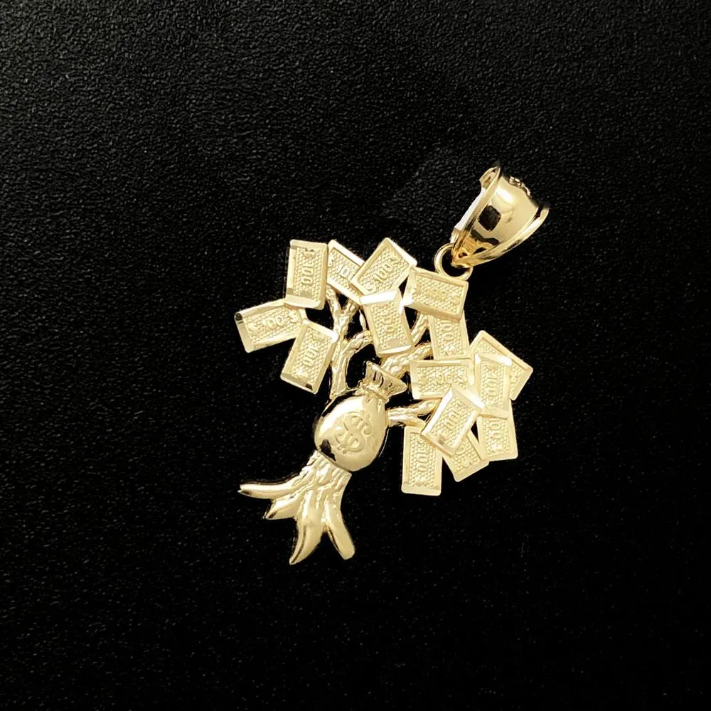 Money Tree DC 10K Yellow Gold Pendant