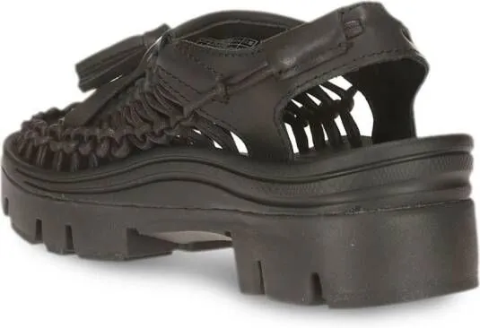 Noir Kei Ninomiya x Keen Uneek tassel-detail sandals Black