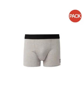 Pack of 3  Mens cotton boxer shorts  grey marl Burton