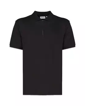 Polo Uomo Calvin Klein Smooth Cotton Welt Zip Nero