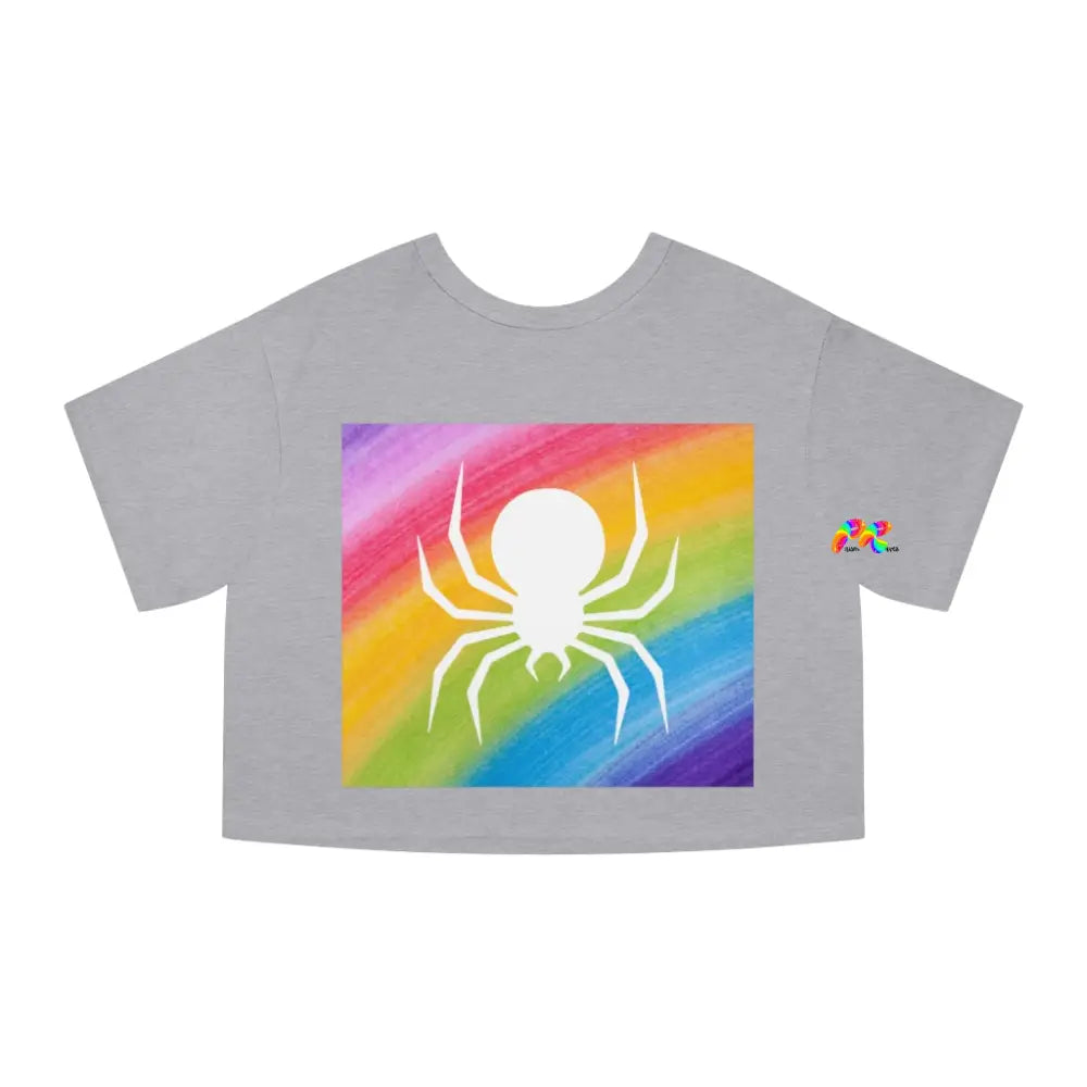 Rainbow Spider Champion Crop T-Shirt