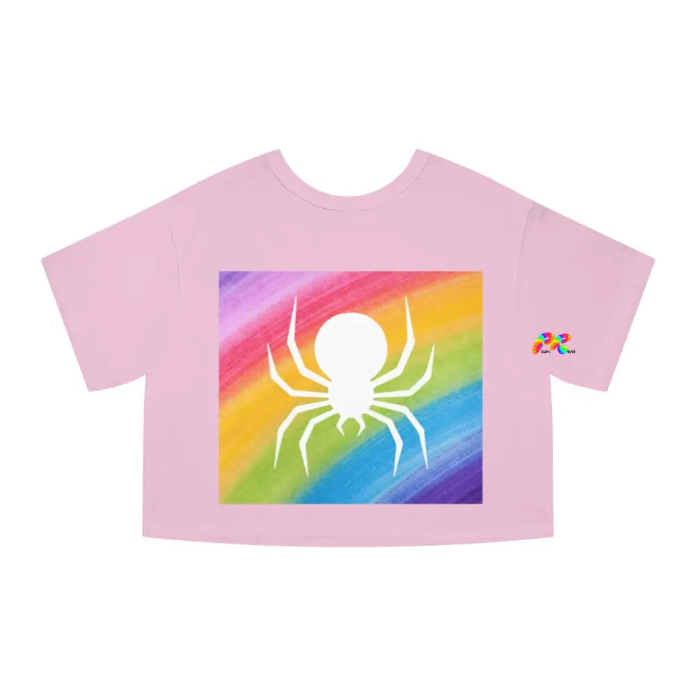 Rainbow Spider Champion Crop T-Shirt