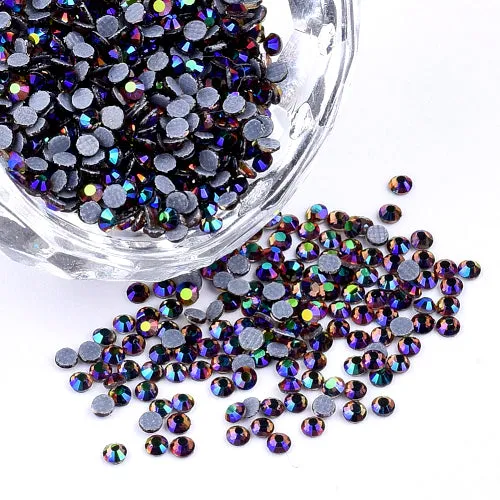 Rhinestones, Hot Fix, Iron On, Black Diamond AB, DMC Rhinestones, SS6