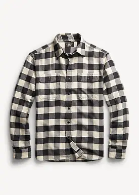 RRL Buffalo Check Twill Workshirt