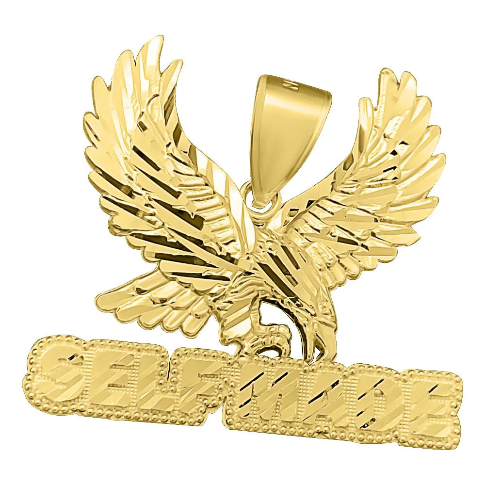 SELF MADE Eagle DC 10K Yellow Gold Pendant