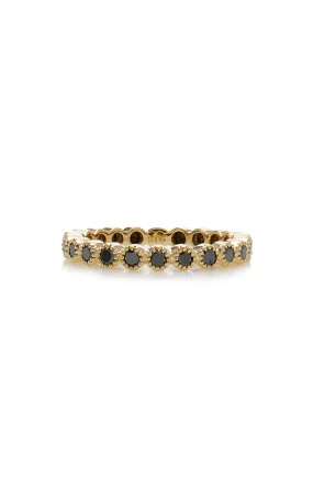 Sethi Couture The Bezel 18K Yellow Gold and Black Diamond Ring