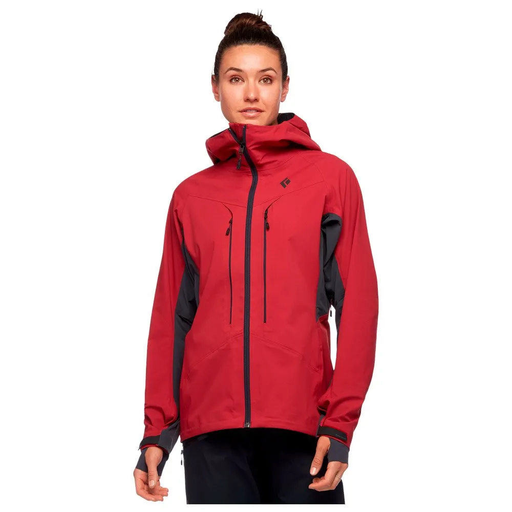 Ski Jacket Black Diamond ---W Dawn Patrol Hybrid Shell Wild Rose