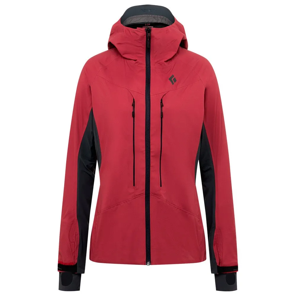 Ski Jacket Black Diamond ---W Dawn Patrol Hybrid Shell Wild Rose