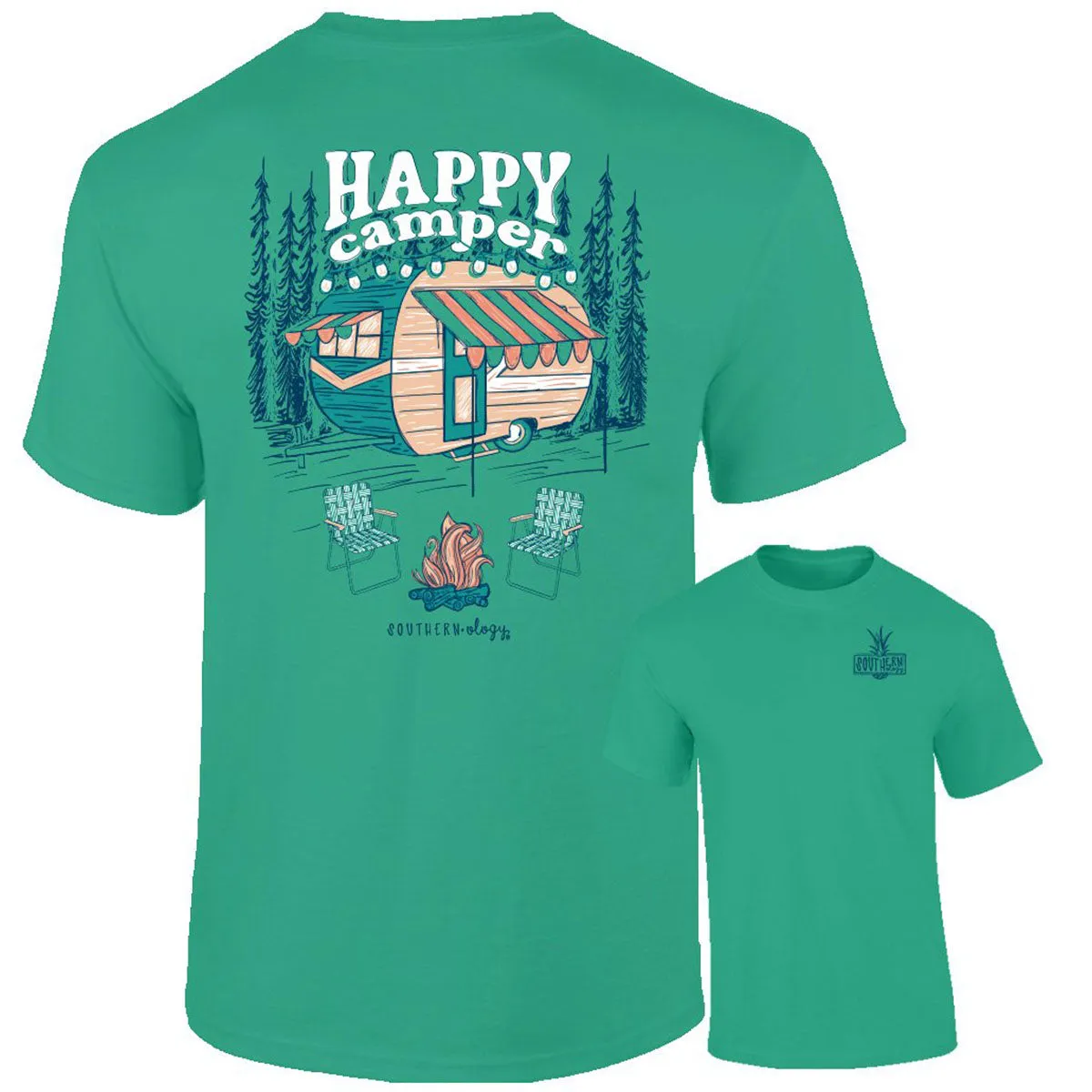 Southernology Happy Camper Comfort Colors T-Shirt