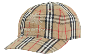 Supreme Burberry Denim 6-Panel Beige