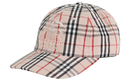 Supreme Burberry Denim 6-Panel Pink