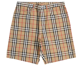 Supreme Burberry Denim Short Beige