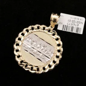 The Last Supper Cuban Link DC 10K Yellow Gold Pendant