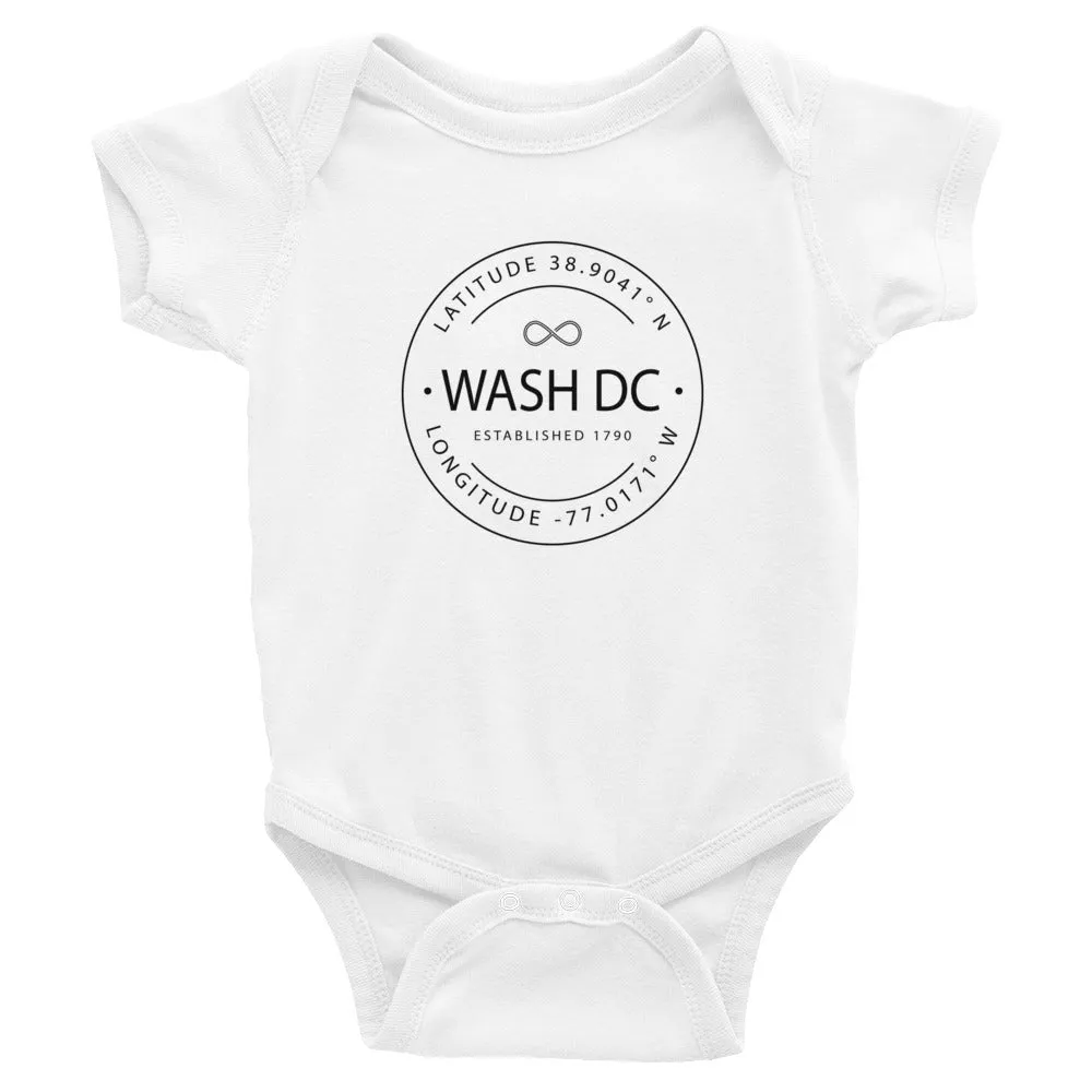 Washington DC - Infant Bodysuit - Latitude & Longitude