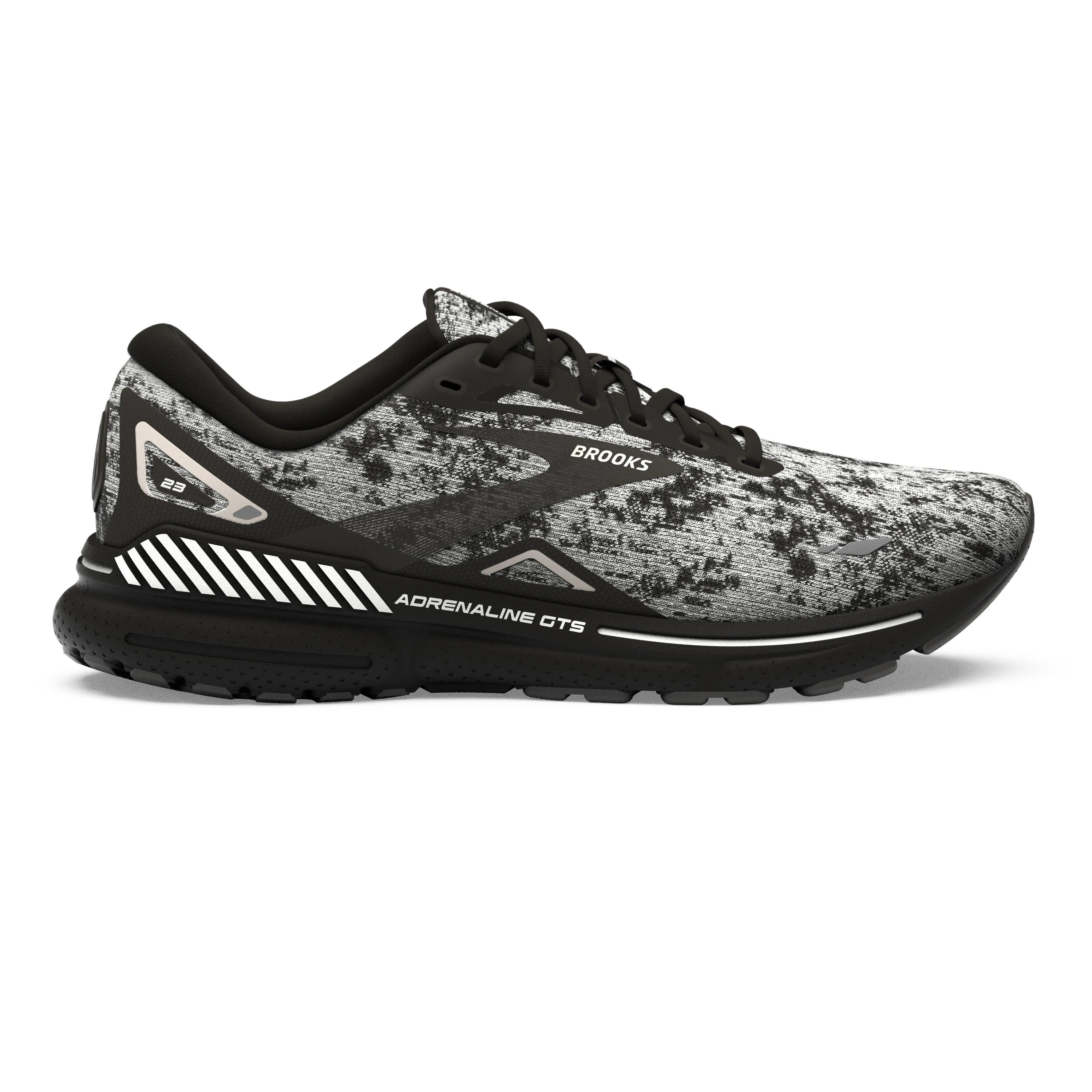 Women's Brooks Adrenaline GTS 23 1203811B135 Color: White/Grey/Black