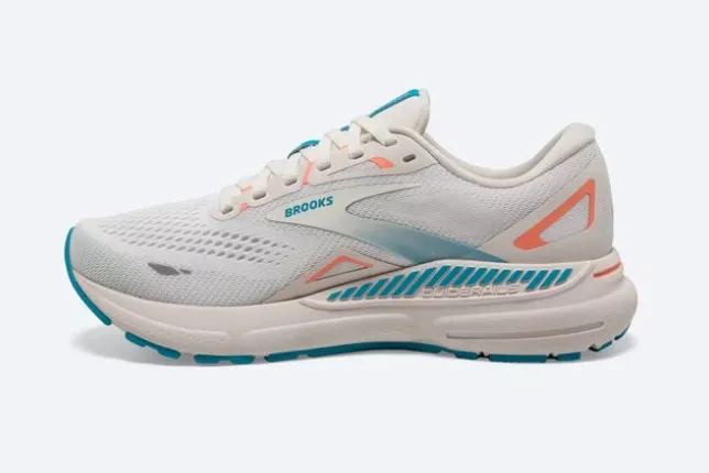 Women's Brooks Adrenaline GTS 23 1203811B152 Color - Coconut/Papaya/Blue