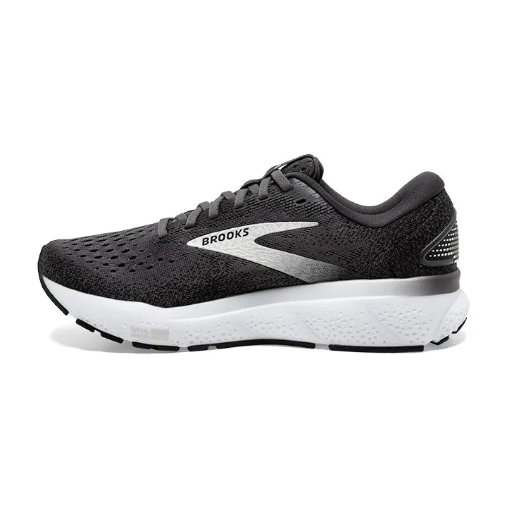 Women's Brooks Ghost 16 Wide 1204071D090 Color: Black/Grey/White