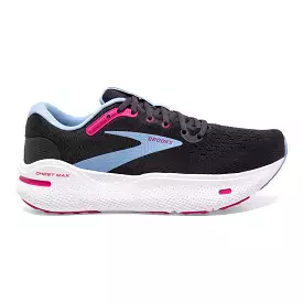 Women's Brooks Ghost Max, Ebony/Open Air/Lilac Rose, 8 D Wide