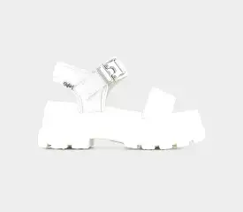 Womens Buffalo Jojo Sandals White