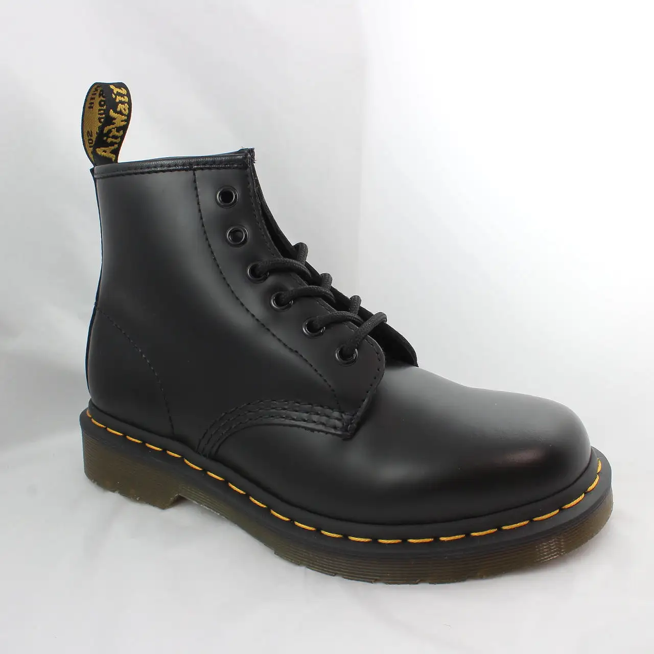 Womens Dr. Martens 101 6 Eye Boot Black Ys