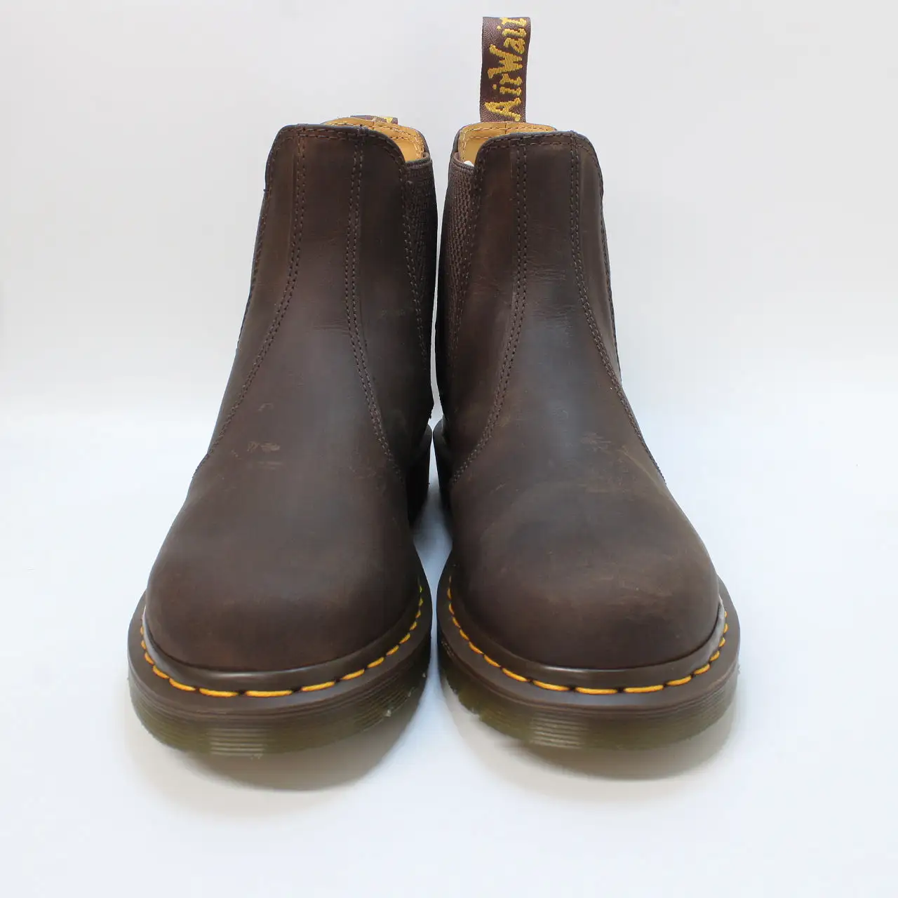 Womens Dr. Martens 2976 Chelsea Boots Dark Brown Crazy Horse