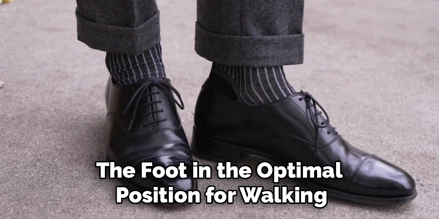 The Foot in the Optimal 
Position for Walking