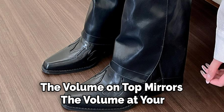 The Volume on Top Mirrors 
The Volume at Your